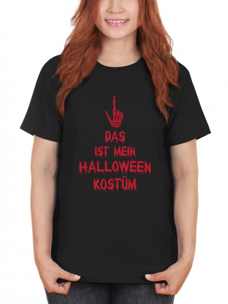 DAS Ist Mein Halloweenkostüm Skeletthand Damen T-Shirt Fit Bio und Fair