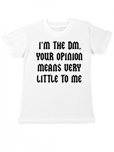 I am the DM Dungeon Master Pen and Paper Rollenspiel Kinder T-Shirt