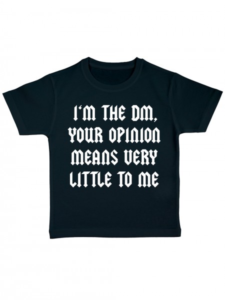 I am the DM Dungeon Master Pen and Paper Rollenspiel Kinder Bio T-Shirt