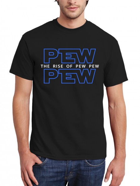 Pew Wars The Rise Of Pew Pew Herren T-Shirt