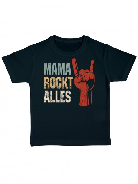 clothinx Geschenk Zum Muttertag Mama Rockt Alles Kinder Bio T-Shirt