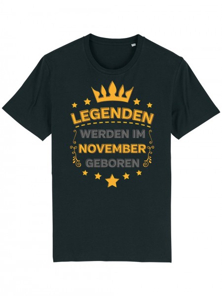 Legenden werden im November geboren | Herren T-Shirt Bio und Fair