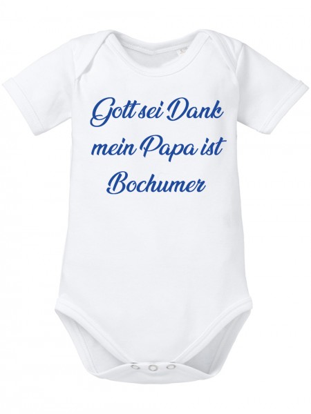 Gott sei Dank mein Papa ist Bochumer Lustiges Fussballmotiv Baby Body