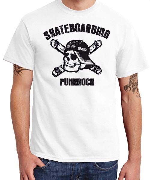 -- Skateboarding is Punkrock-- Boys T-Shirt