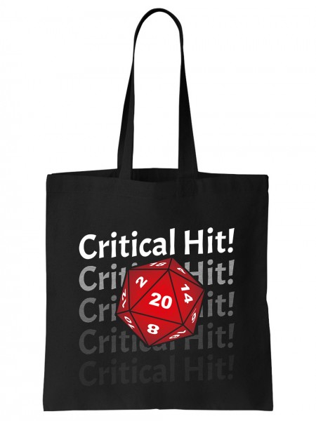 Critical Hit Pen and Paper Rollenspiel Einkaufstasche