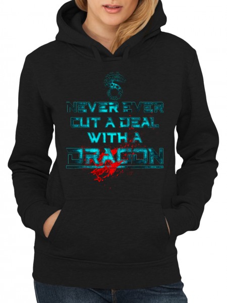 Damen Pullover Shadowrun Never Ever Cut A Deal With A Dragon