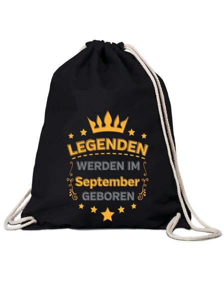 Echte Legenden werden im September geboren | Gym-Bag Turn-Beutel