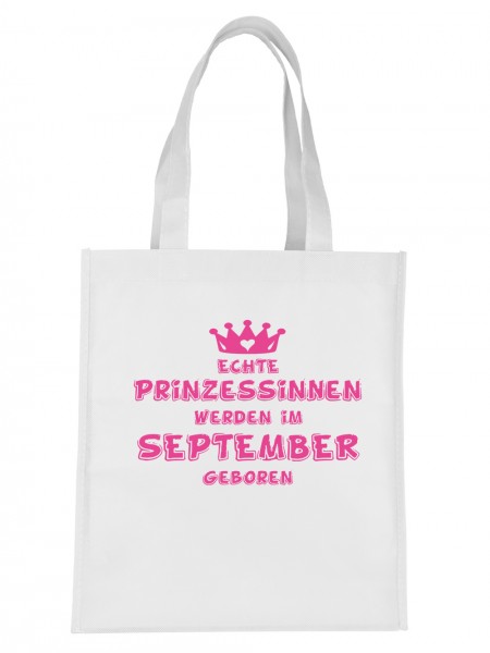 Echte Prinzessinnen werden im September geboren | Stoff-Tasche