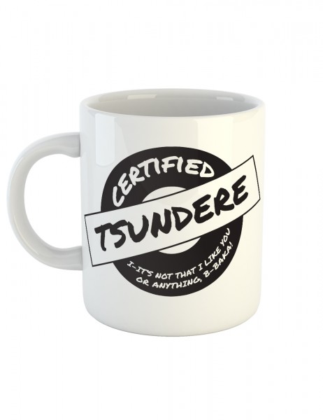 clothinx Kaffeetasse mit Aufdruck Certified Tsundere