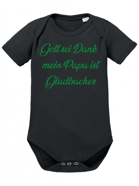 Gott Sei Dank mein Papa ist Gladbacher Lustiges Fuallmotiv Baby Body