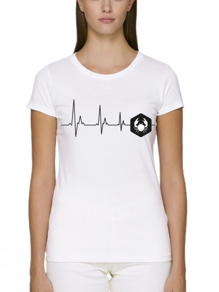 Sternzeichen von Herzen Krebs Damen T-Shirt Fit Bio und Fair