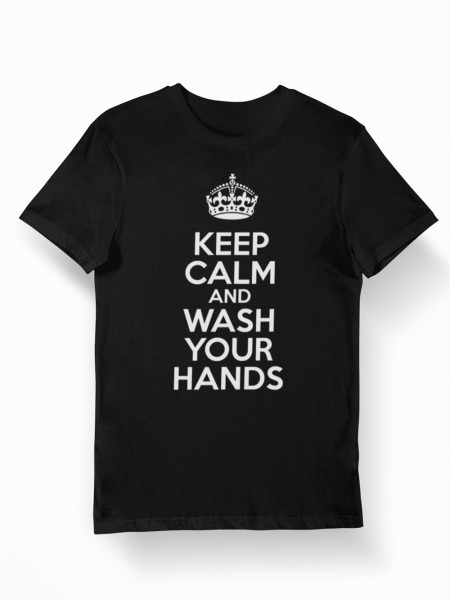 clothinx Keep Calm And Wash Your Hands Unisex T-Shirt Bio und Fair