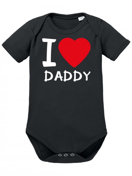 I Love Daddy, Lustiges Geschenk auch zur Geburt und Taufe Baby Body Bio