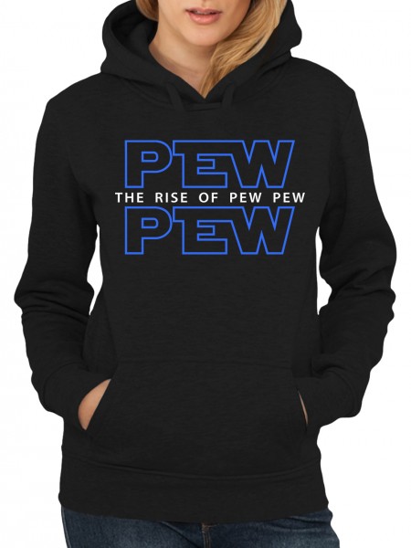 Pew Wars The Rise Of Pew Pew Damen Kapuzen-Pullover