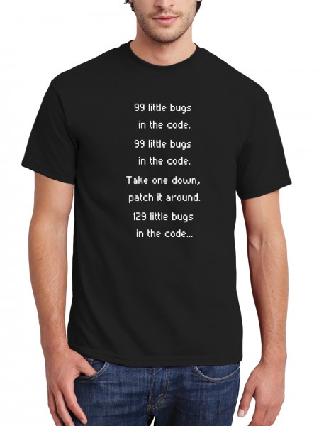 clothinx Herren T-Shirt Bugs in the Code