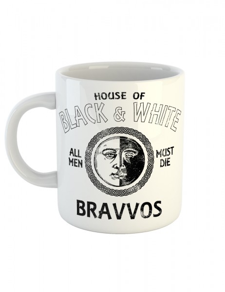 Kaffeetasse mit Aufdruck House of Black And White