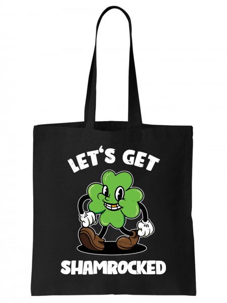 Let's Get Shamrocked Saint Patrick's Kleeblatt Shamrock Stoff-Tasche