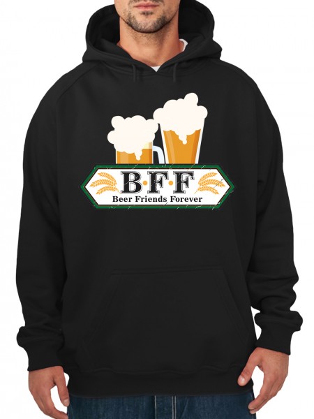 BFF Beer Friends Forever Oktoberfest Bier und Trinken Motiv in Grunge Optik Herren Pullover