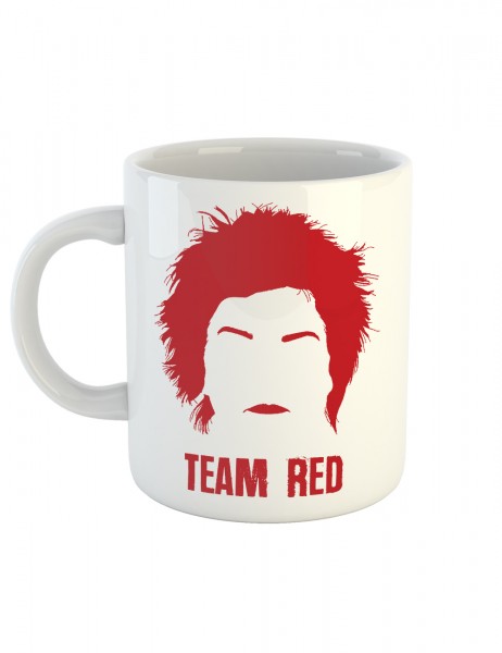Kaffeetasse mit Aufdruck Team Red